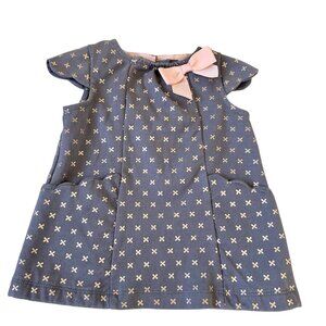 CATHERINE MALANDRINO BABY GIRL'S PLUM MINI DRESS Size 18Months Pre-Owned